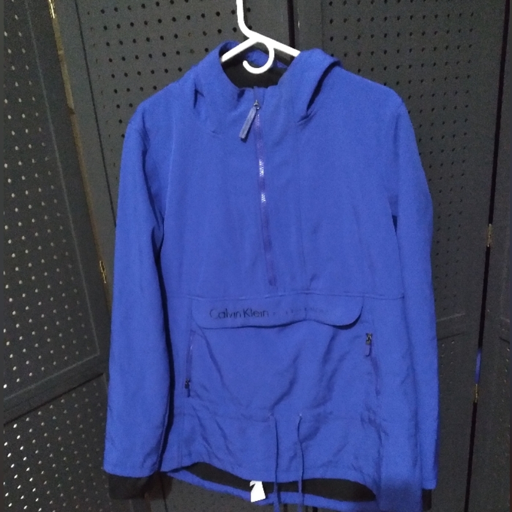 Calvin Klein Blue Windbreaker Jacket